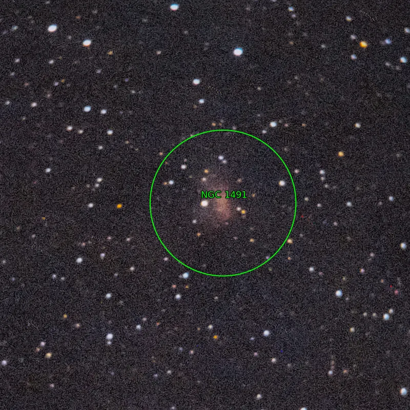 Annotation around NGC1491