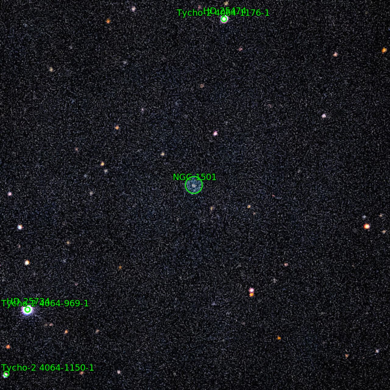 Annotation around NGC1501