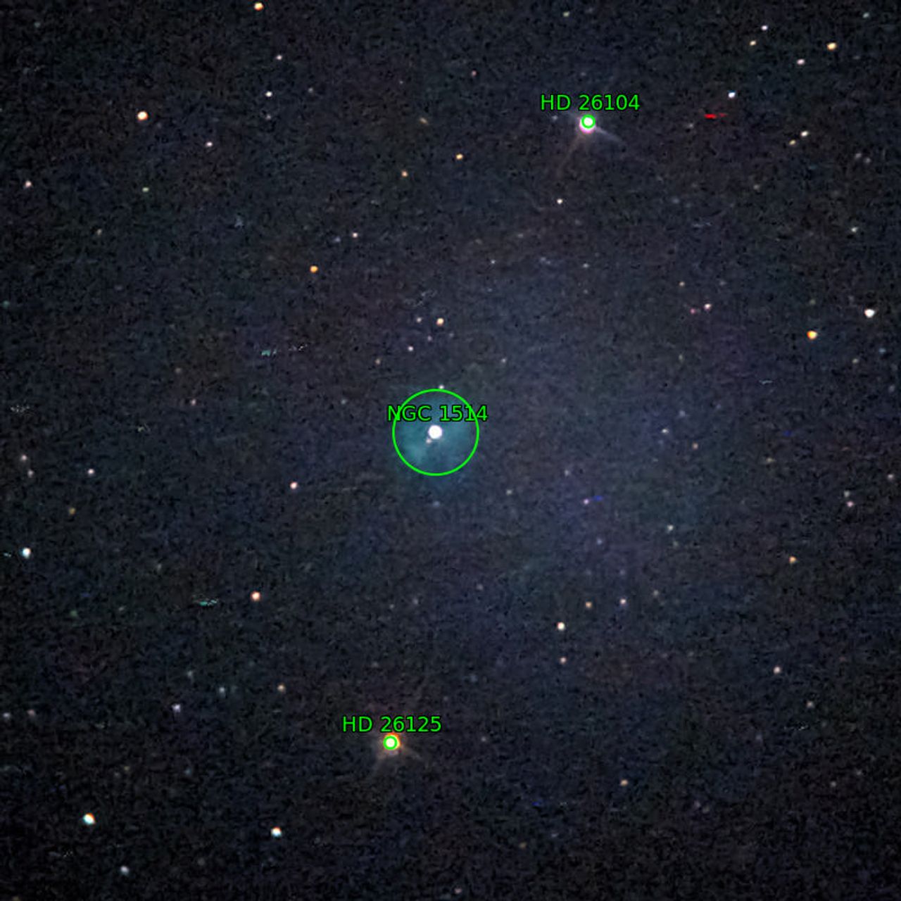 Annotation around NGC1514