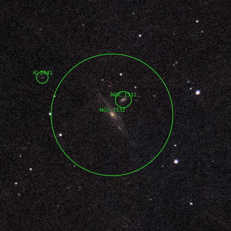 Annotation around NGC1532