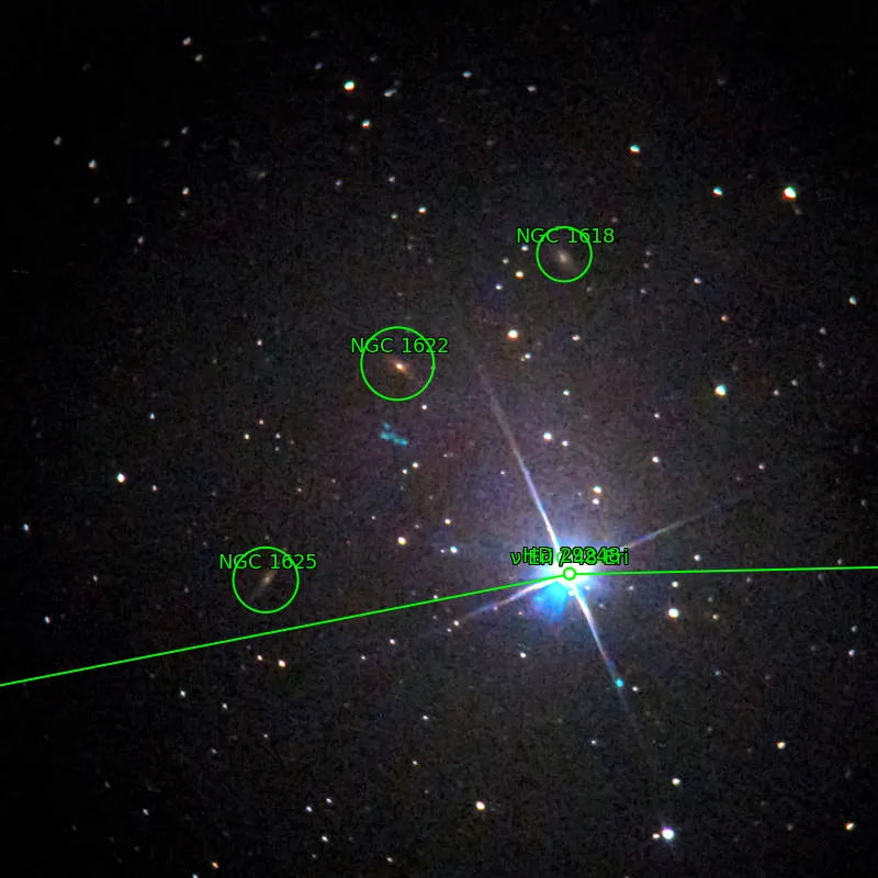 Annotation around NGC1622around