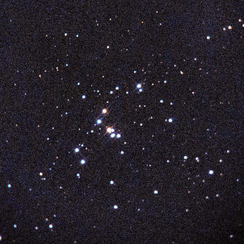 NGC1662 via Telescope with Smartphone (Afocal) | スマホ×望遠鏡で