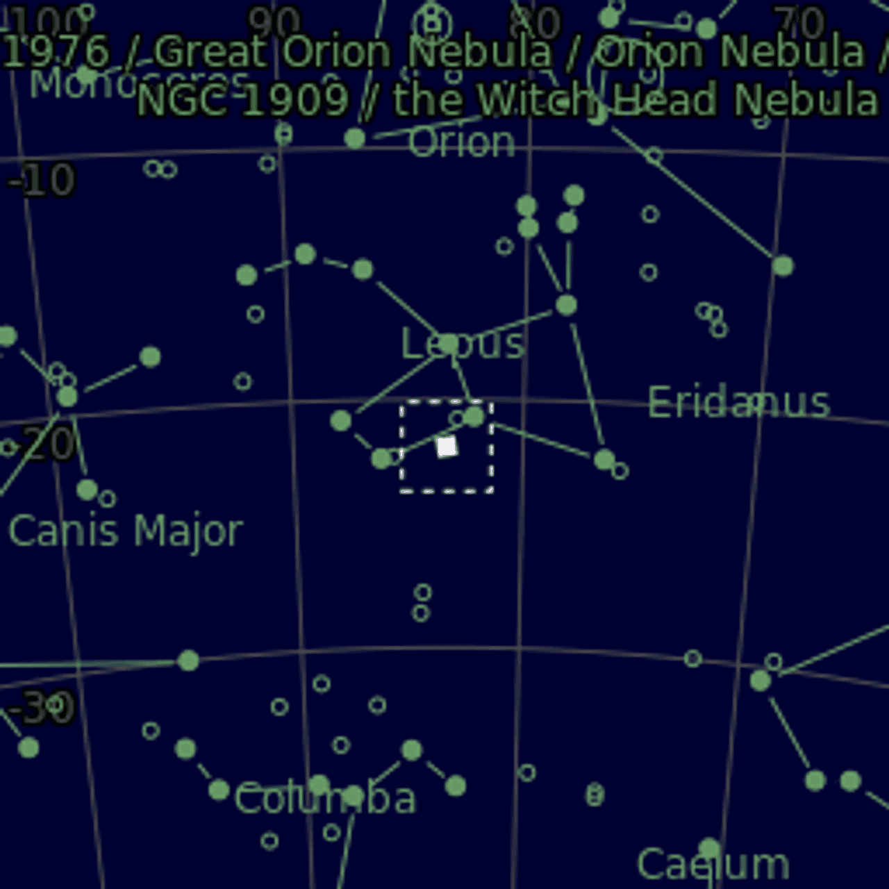 Star map of NGC1964
