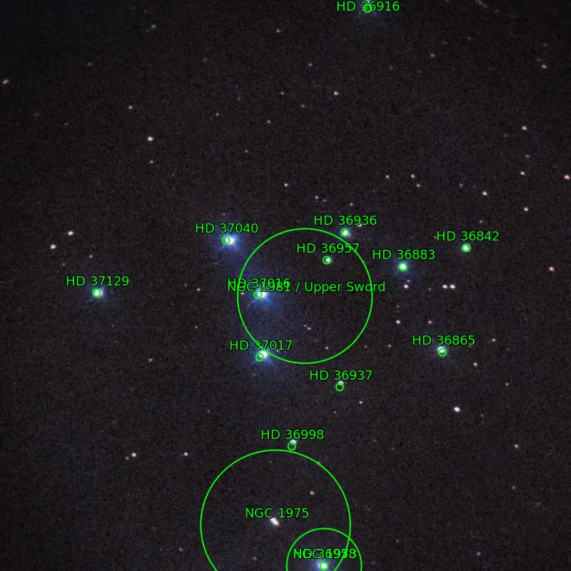Annotation around NGC1981(data-nosnippet)