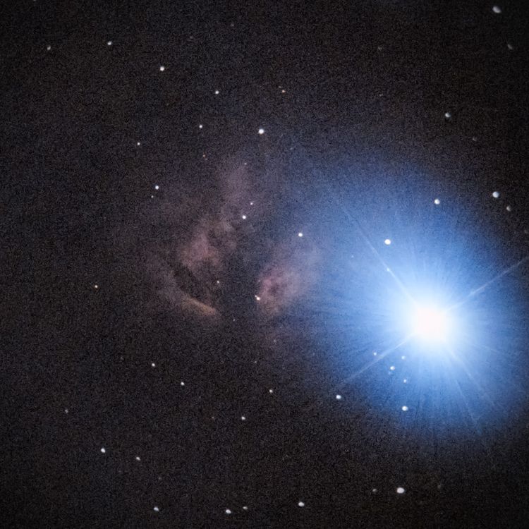 NGC2024 captured through a telescope eyepiece using a smartphone camera - Afocal Astrophotography