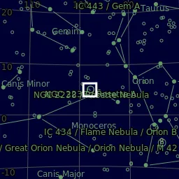Star map of NGC2137-9