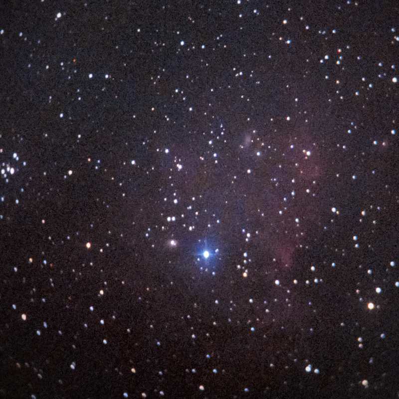 NGC2174 via Telescope with Smartphone (Afocal) | スマホ×望遠鏡で