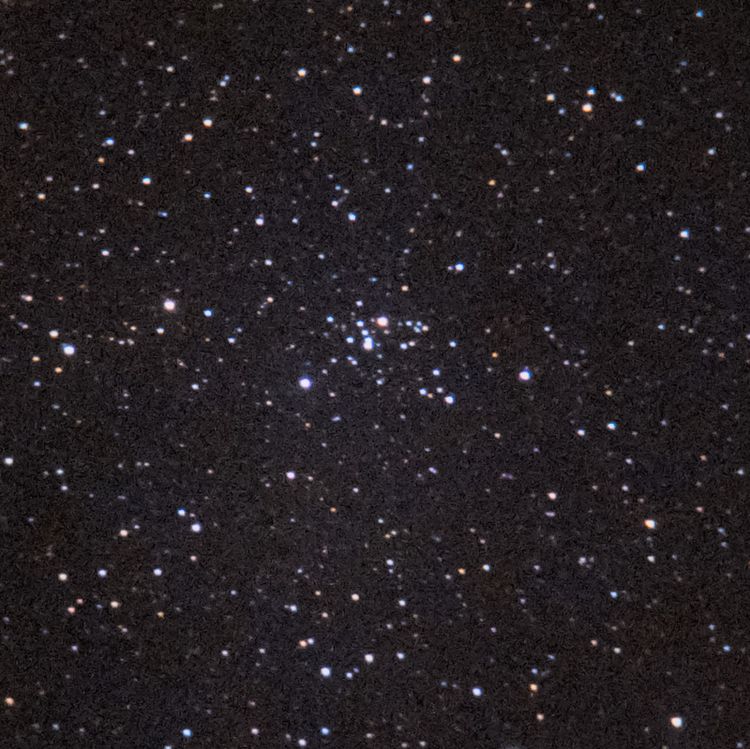 NGC2186 captured through a telescope eyepiece using a smartphone camera - Afocal Astrophotography