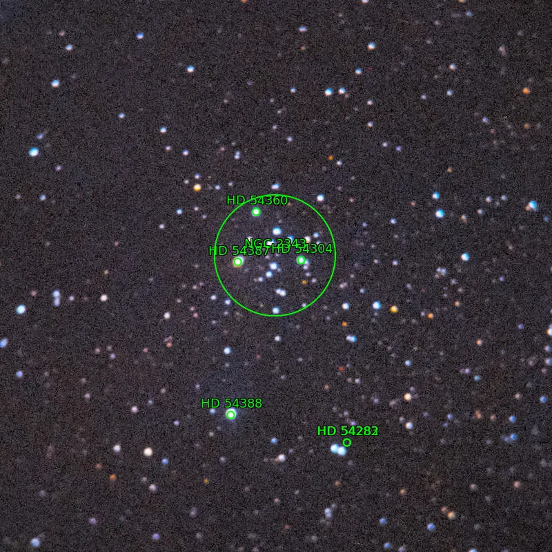 Annotation around NGC2343