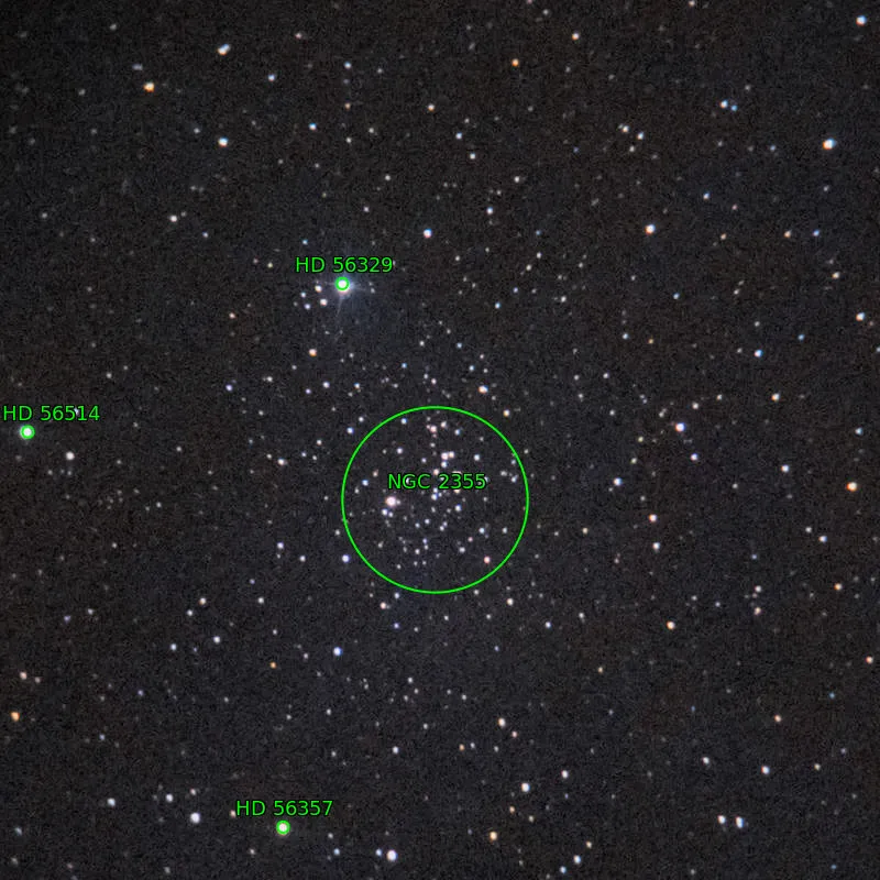 Annotation around NGC2355