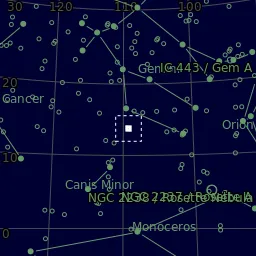 Star map of NGC2355