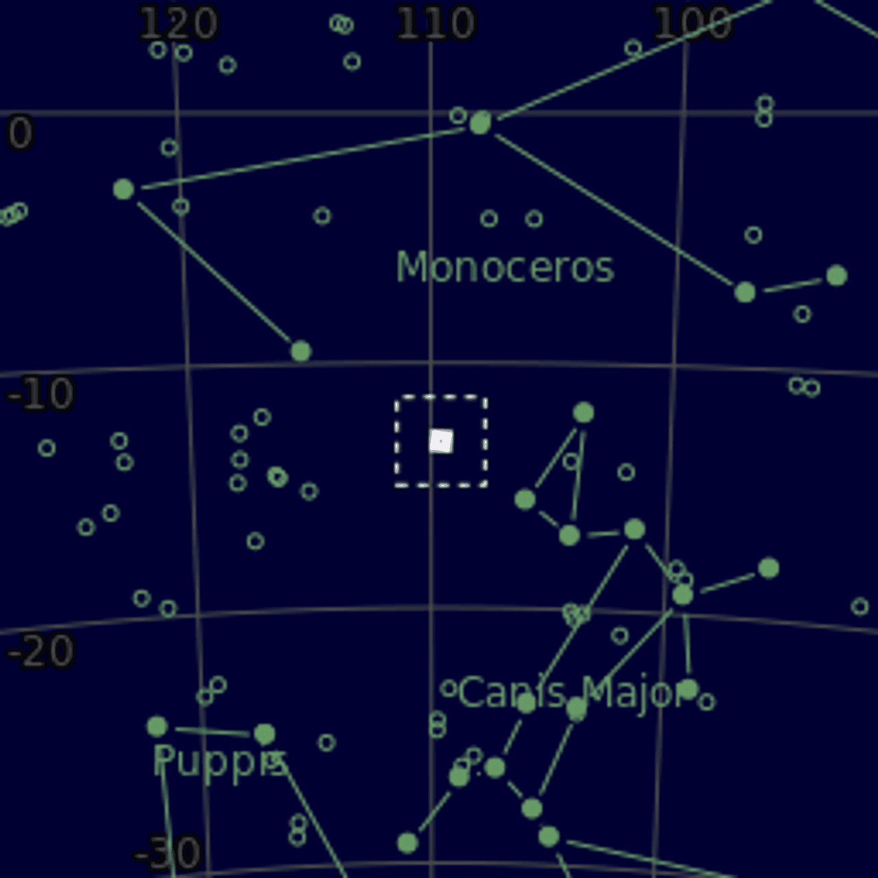Star map of NGC2359