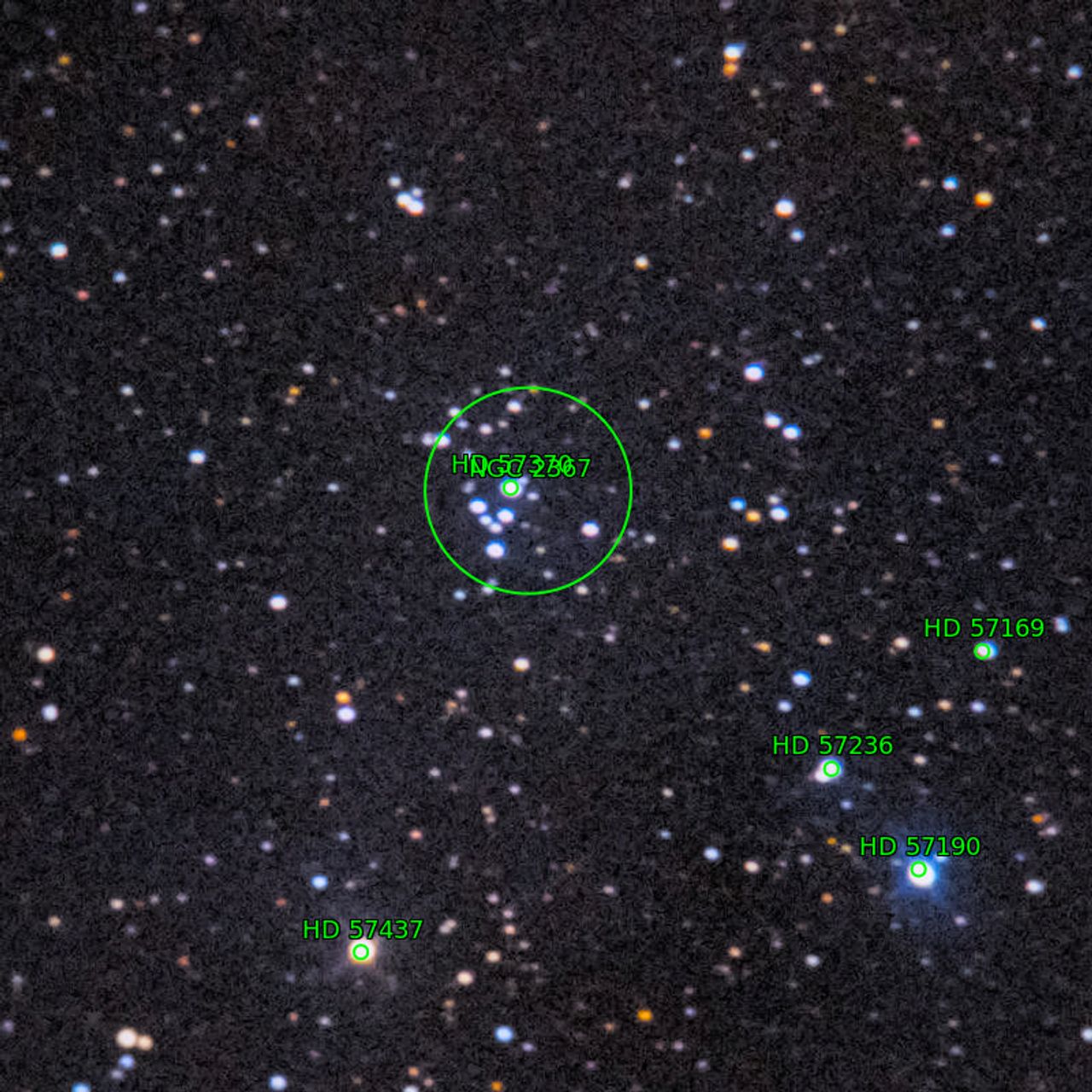 Annotation around NGC2367