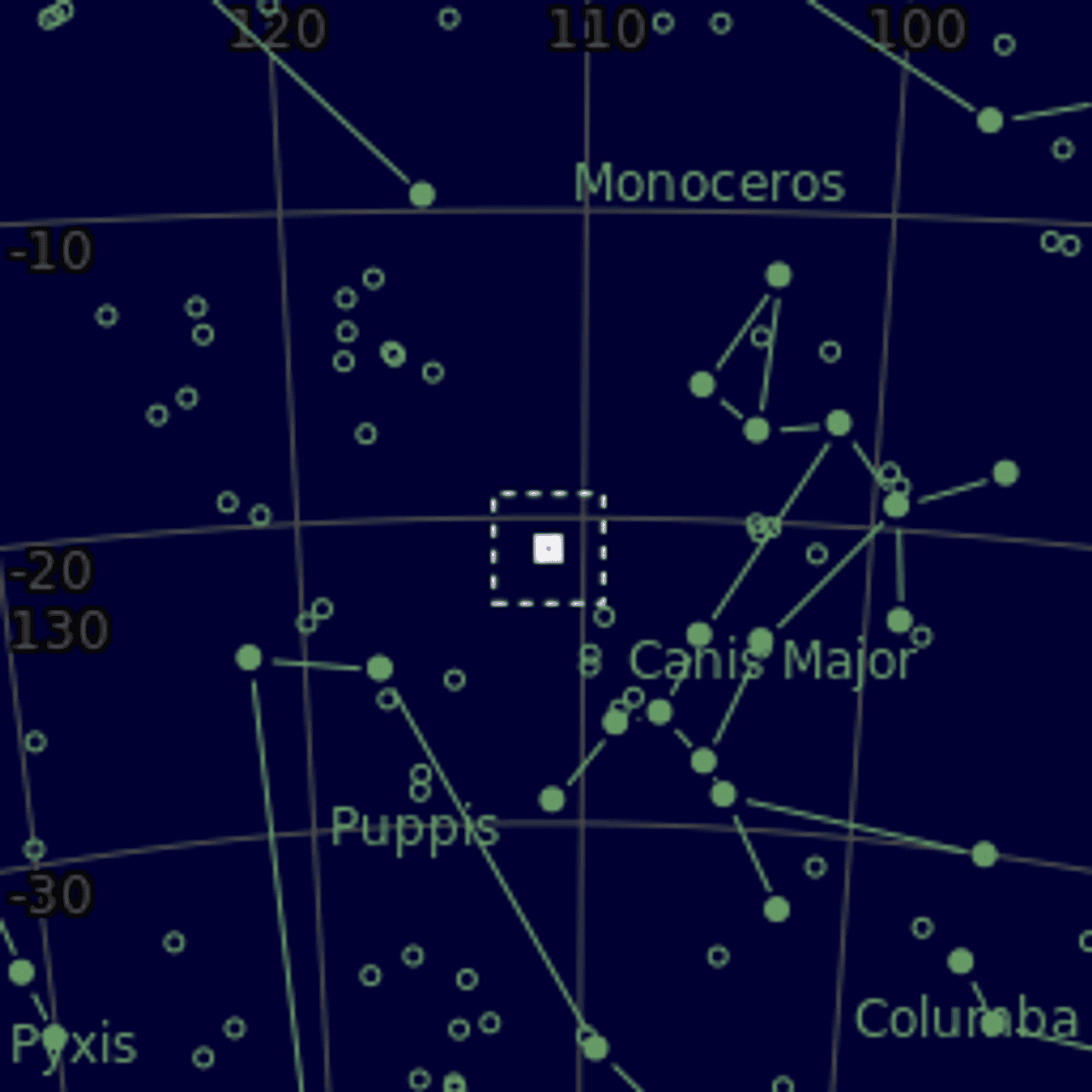 Star map of NGC2383_NGC2384