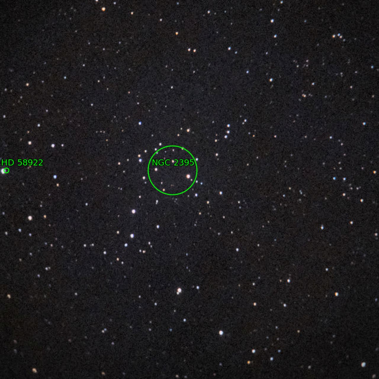 Annotation around NGC2395