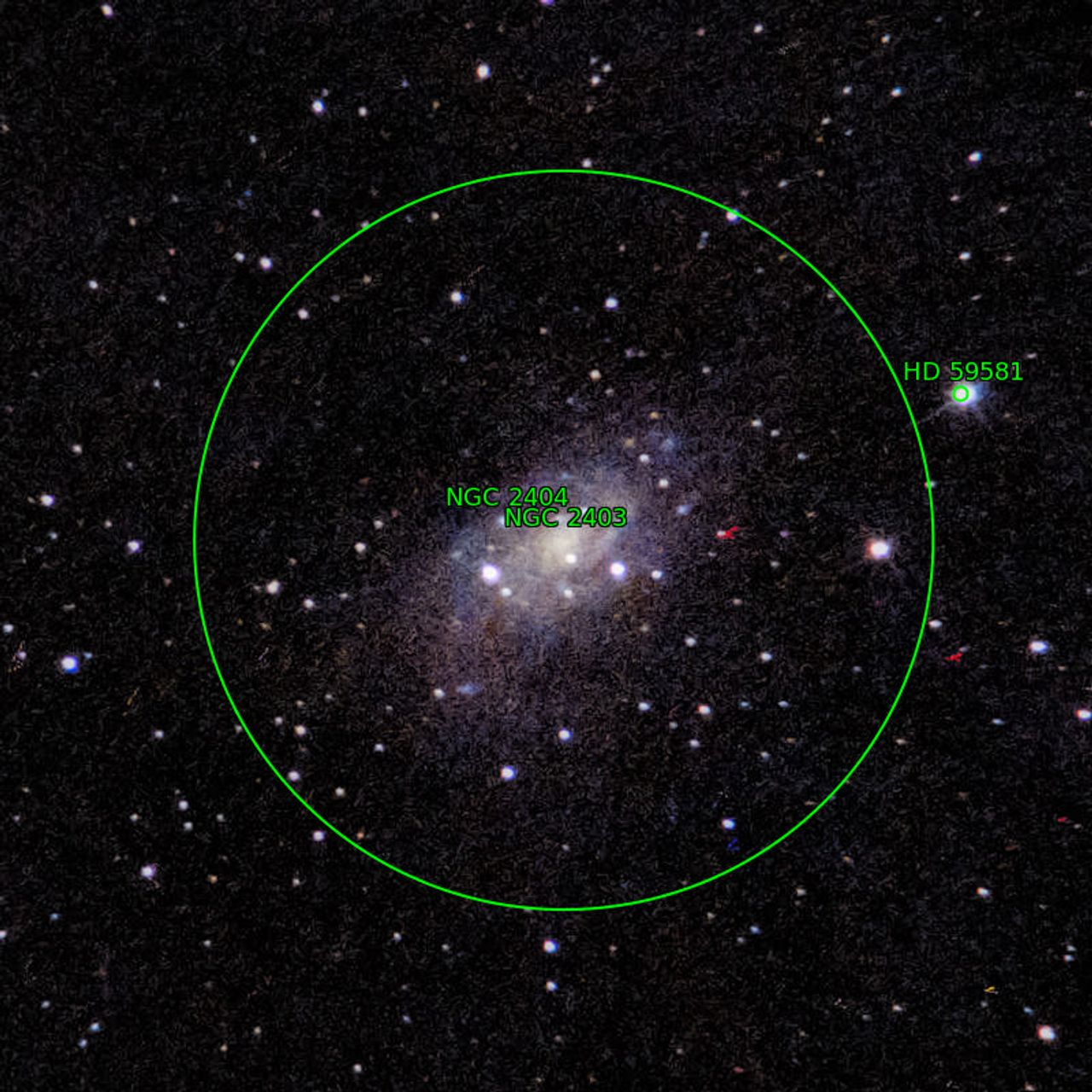 Annotation around NGC2403