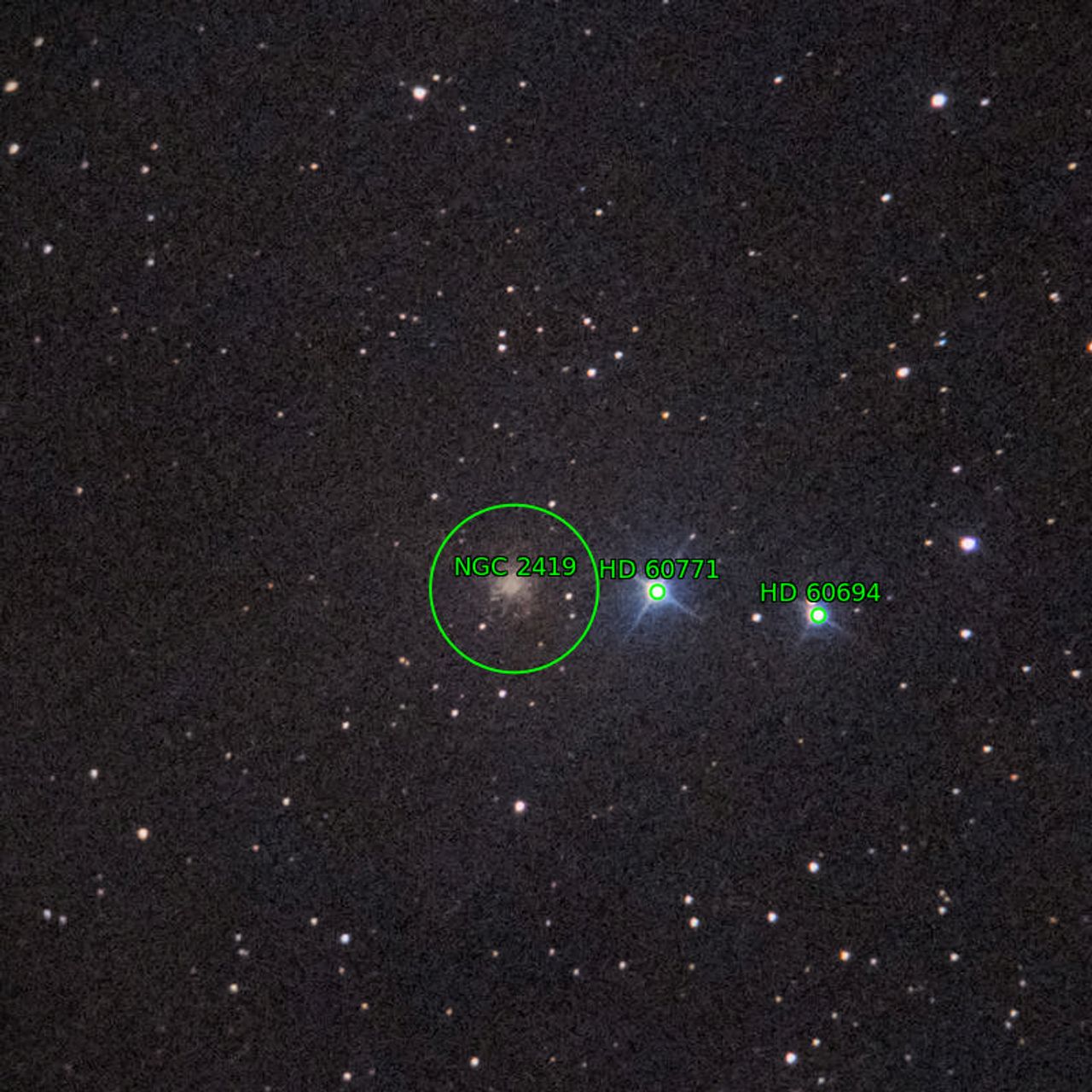 Annotation around NGC2419
