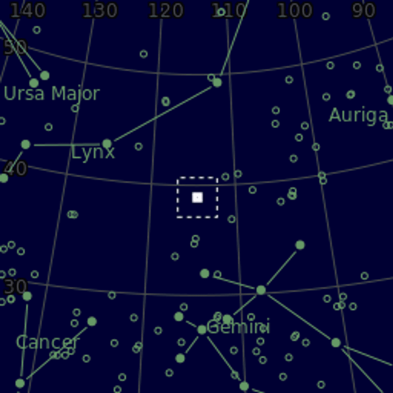 Star map of NGC2419