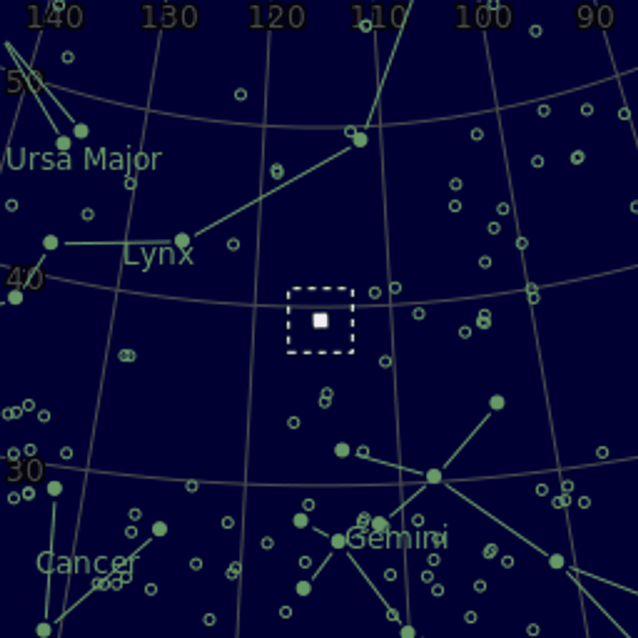 Star map of NGC2424