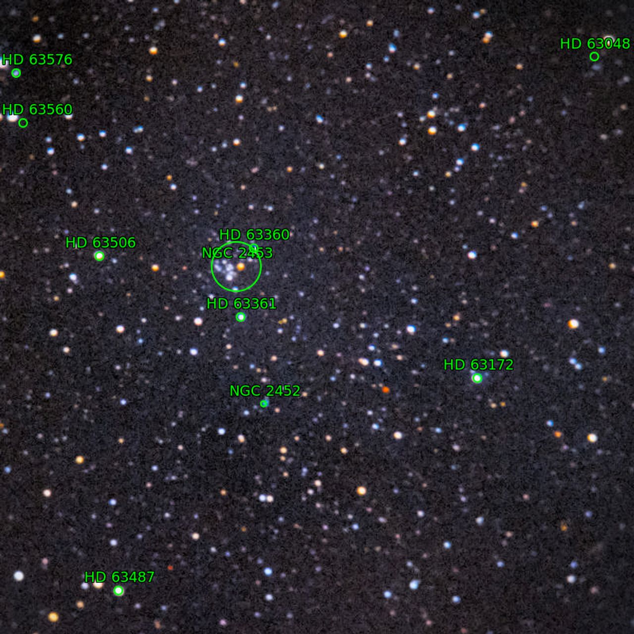 Annotation around NGC2453_NGC2452