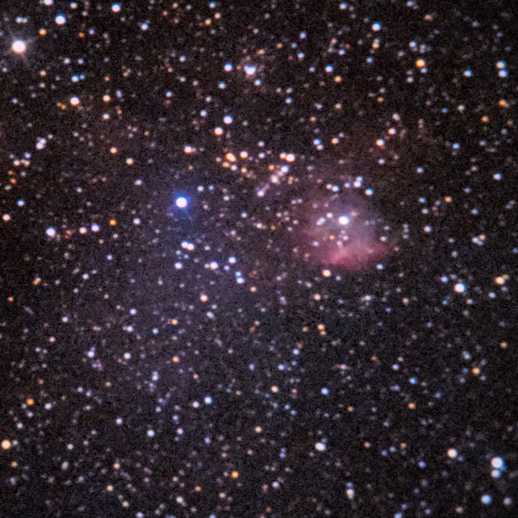 NGC2467 captured through a telescope eyepiece using a smartphone camera - Afocal Astrophotography