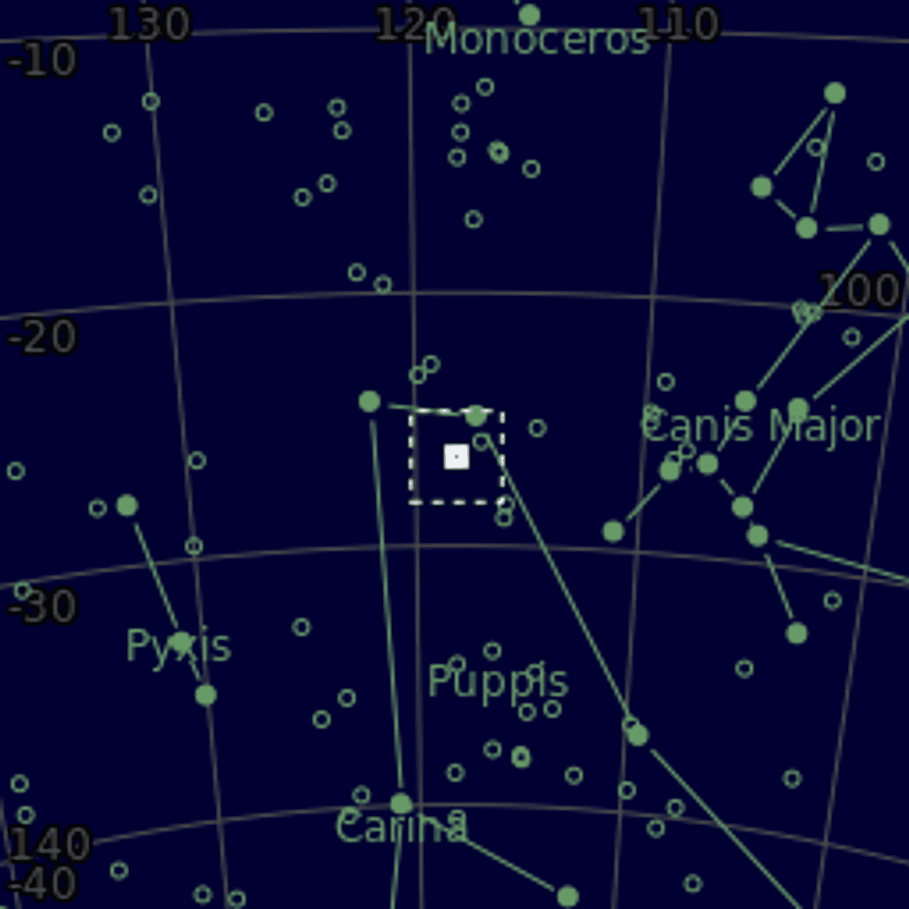Star map of NGC2467