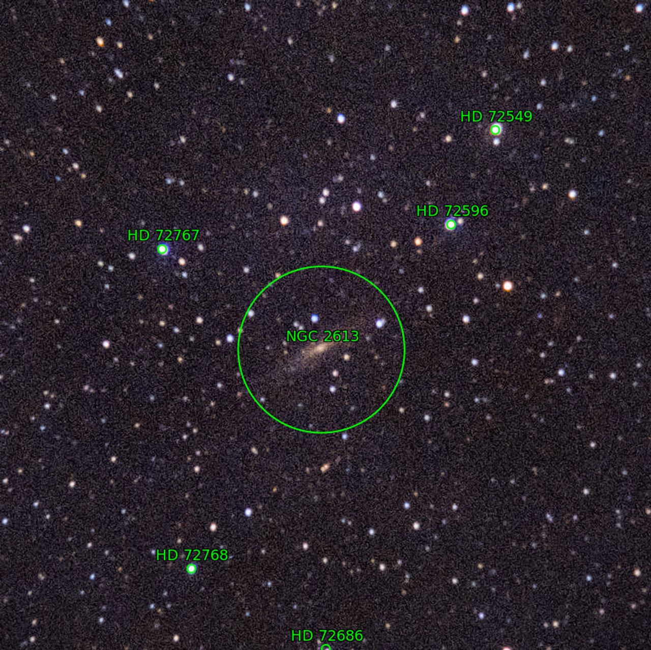 Annotation around NGC2613