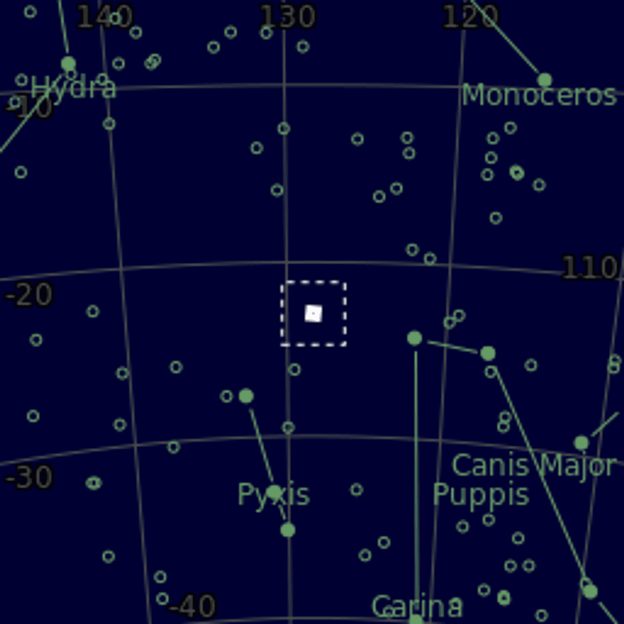 Star map of NGC2613