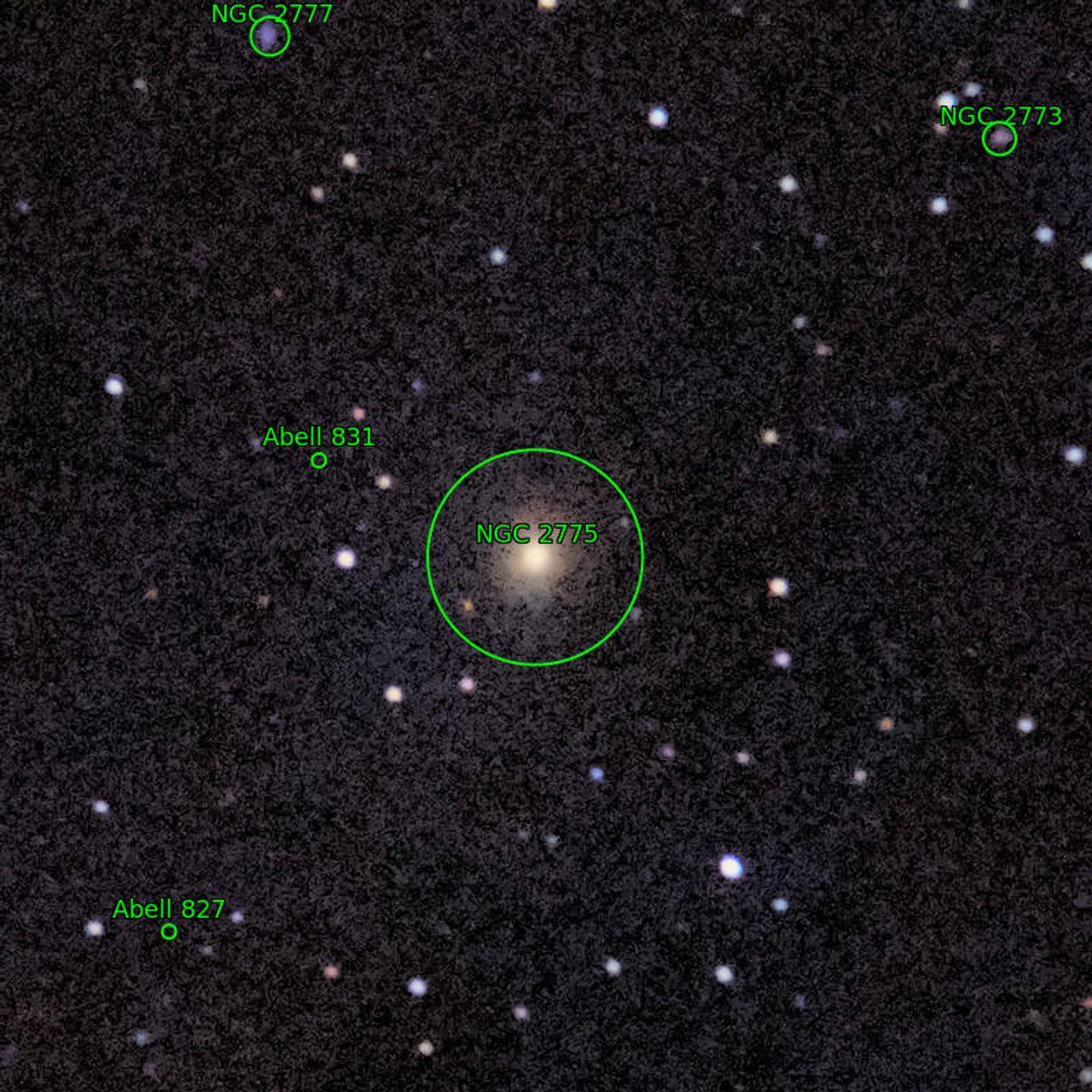 Annotation around NGC2775