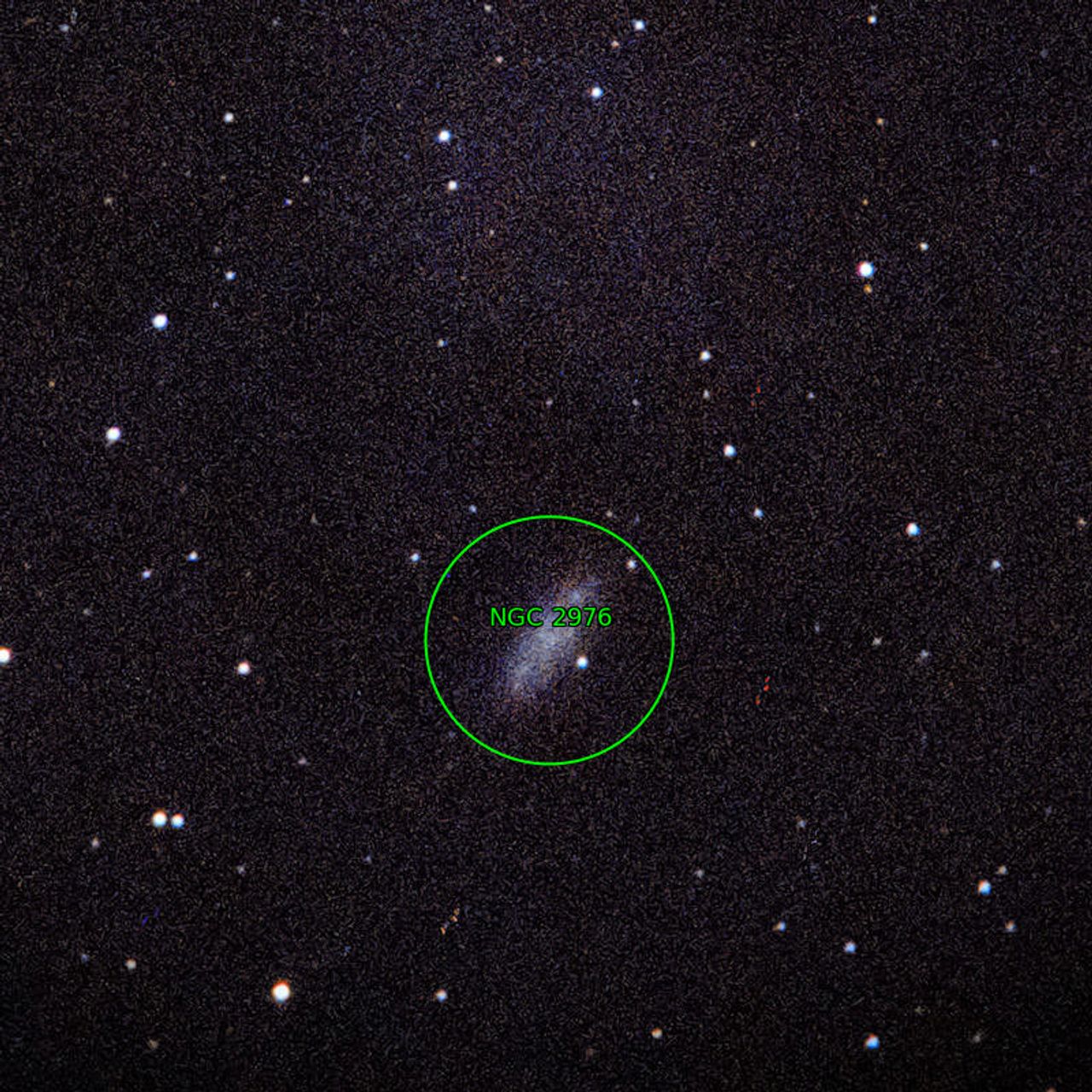 Annotation around NGC2976