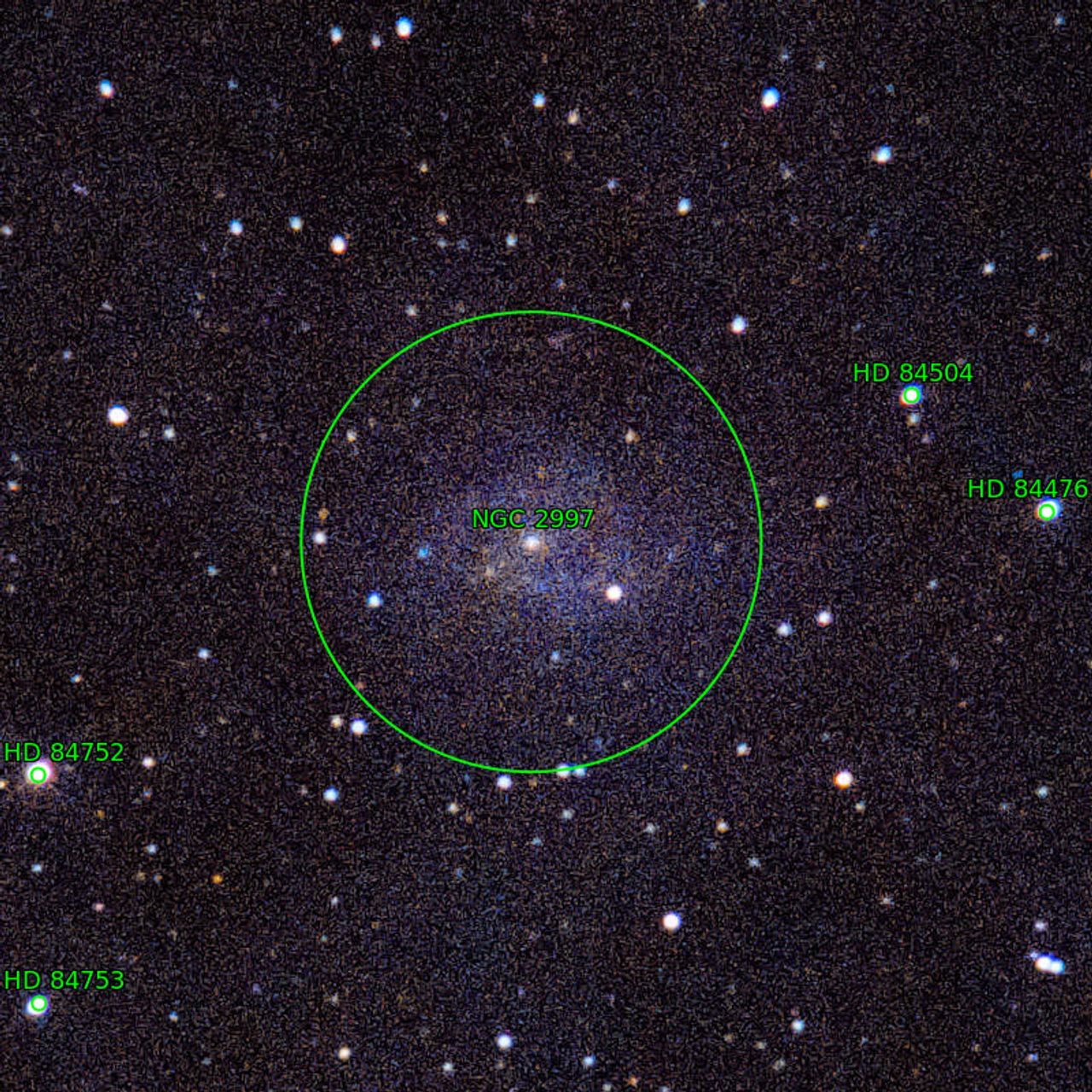 Annotation around NGC2997