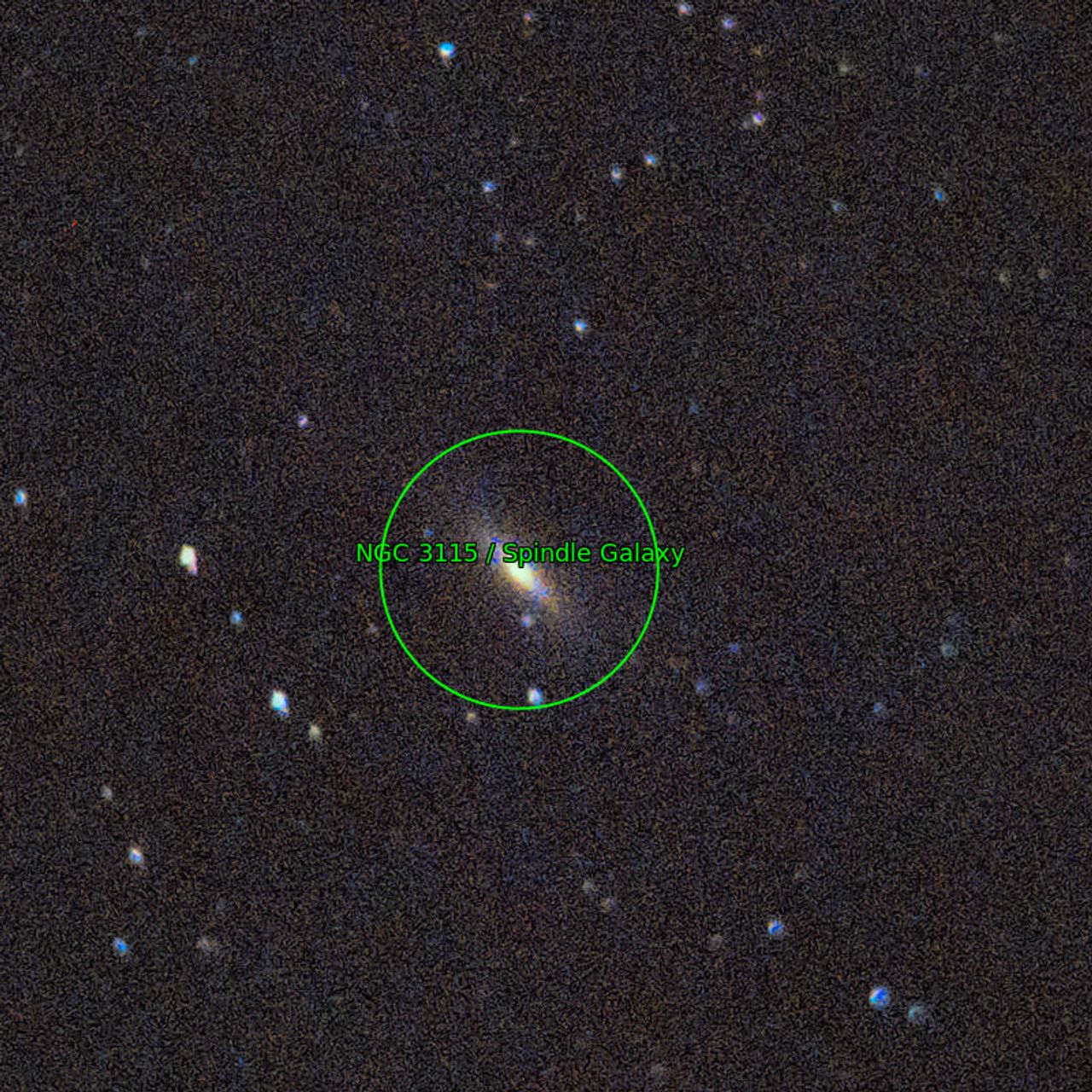 Annotation around NGC3115