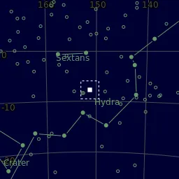 Star map of NGC3115