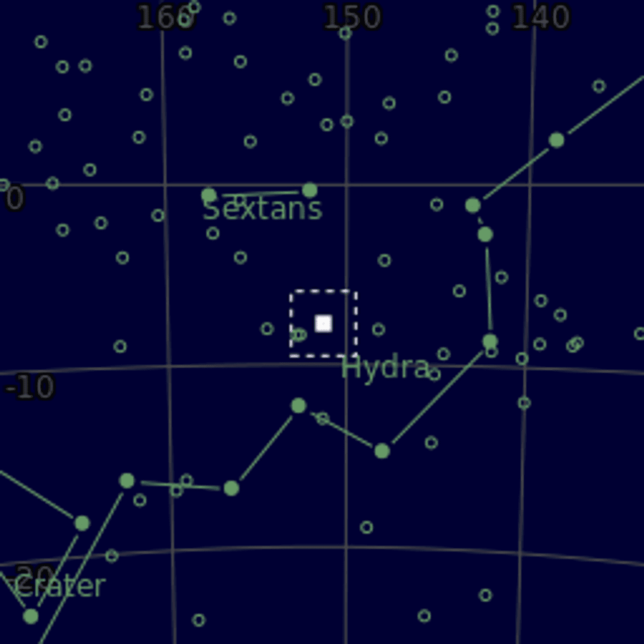 Star map of NGC3115