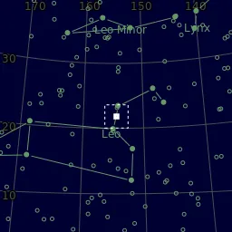 Star map of NGC3185 around