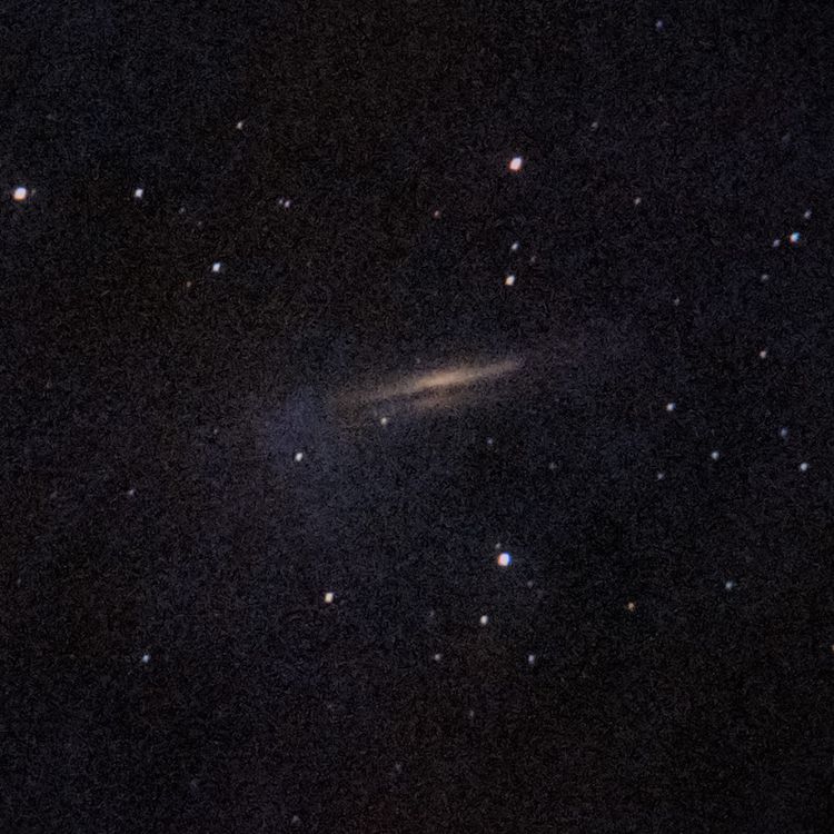 NGC3628 captured through a telescope eyepiece using a smartphone camera - Afocal Astrophotography