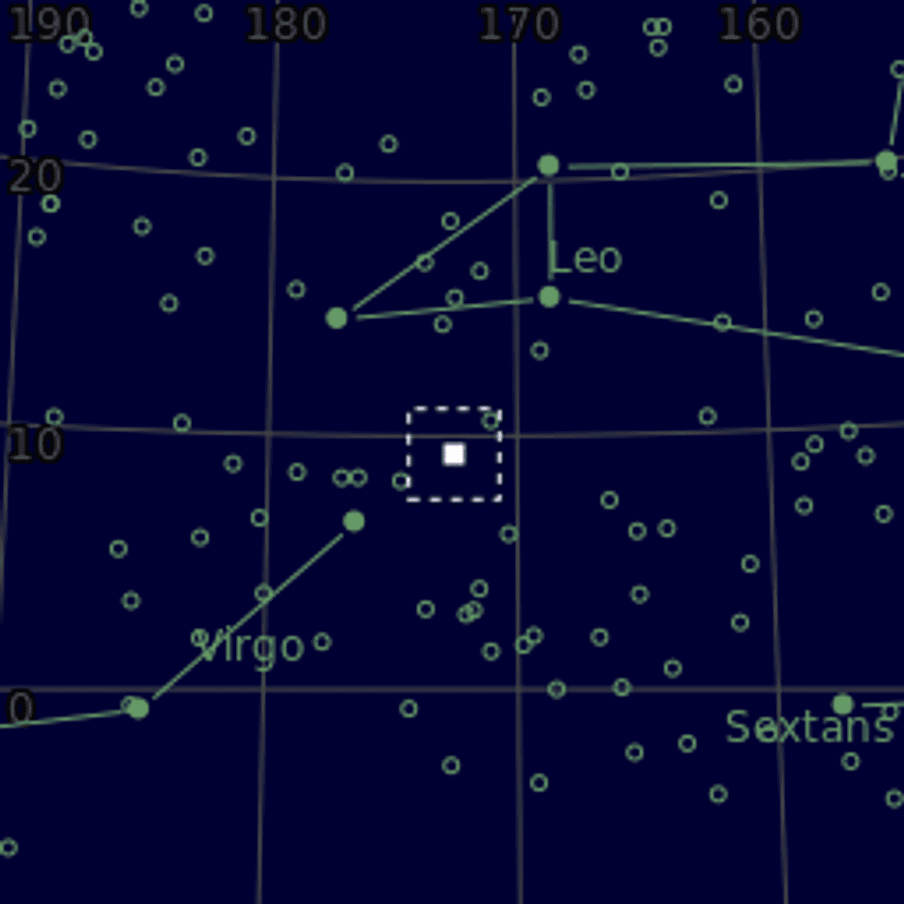 Star map of NGC3705