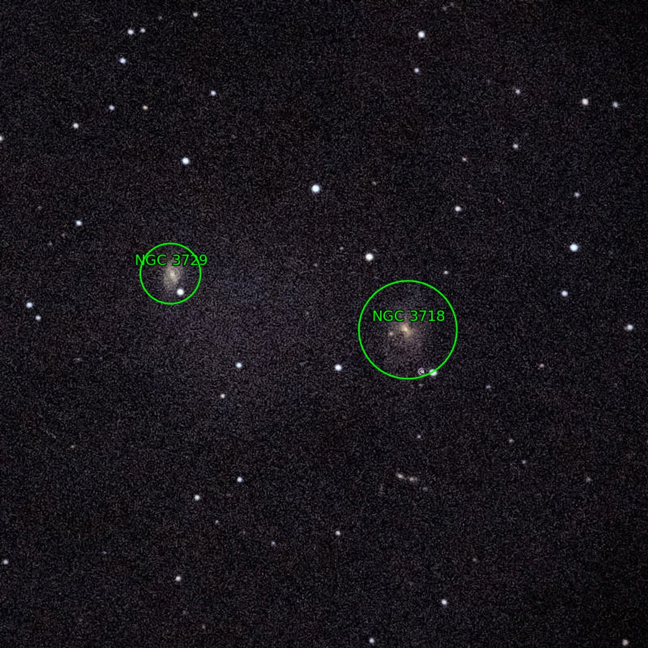 Annotation around NGC3718