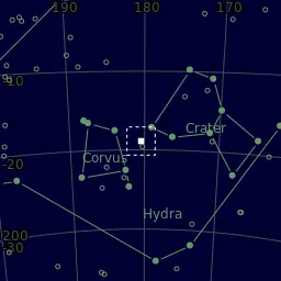 Star map of NGC4038 NGC4039