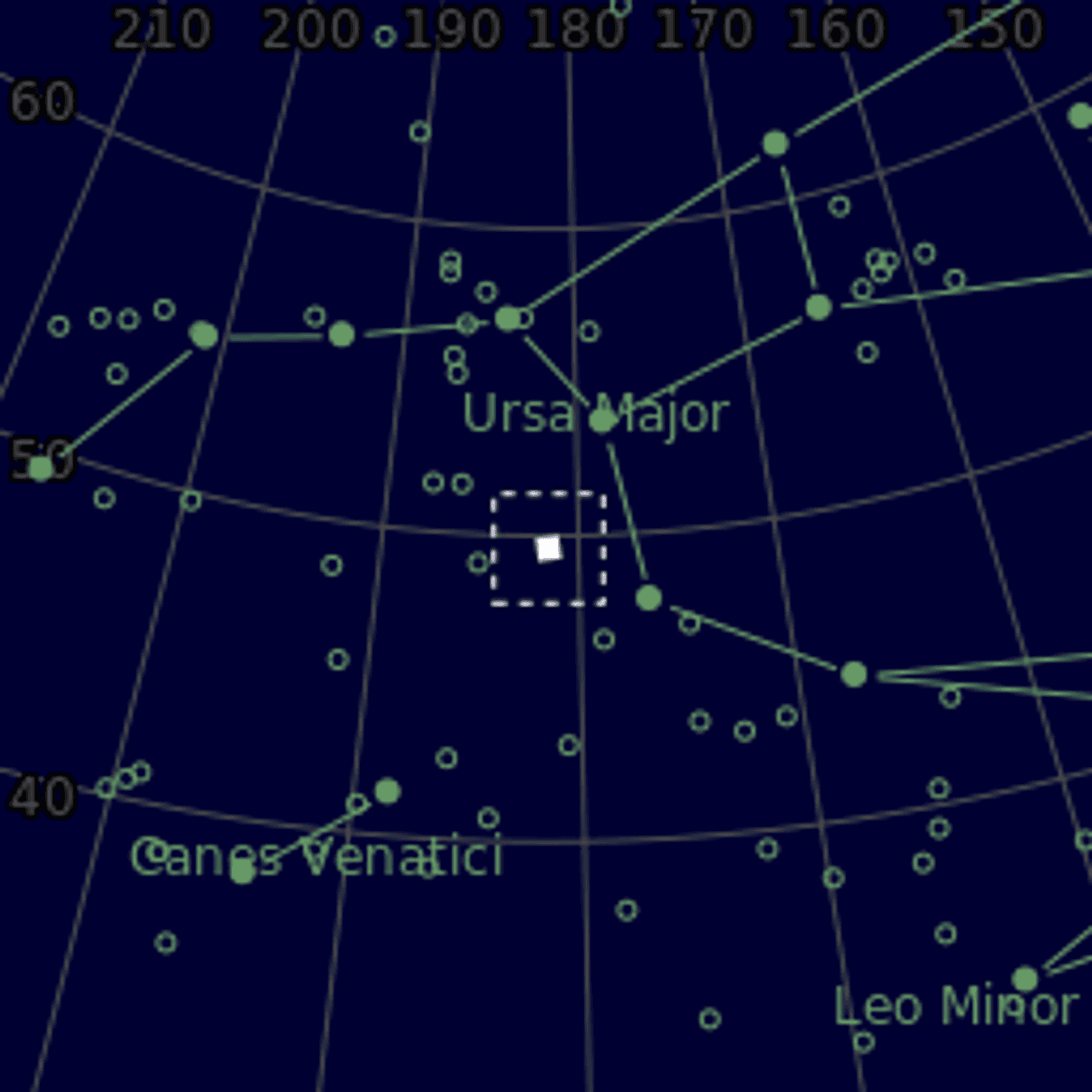 Star map of NGC4100