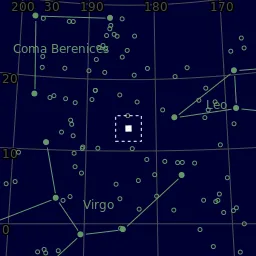 Star map of NGC4216
