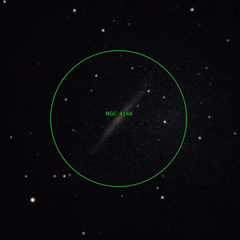 Annotation around NGC4244