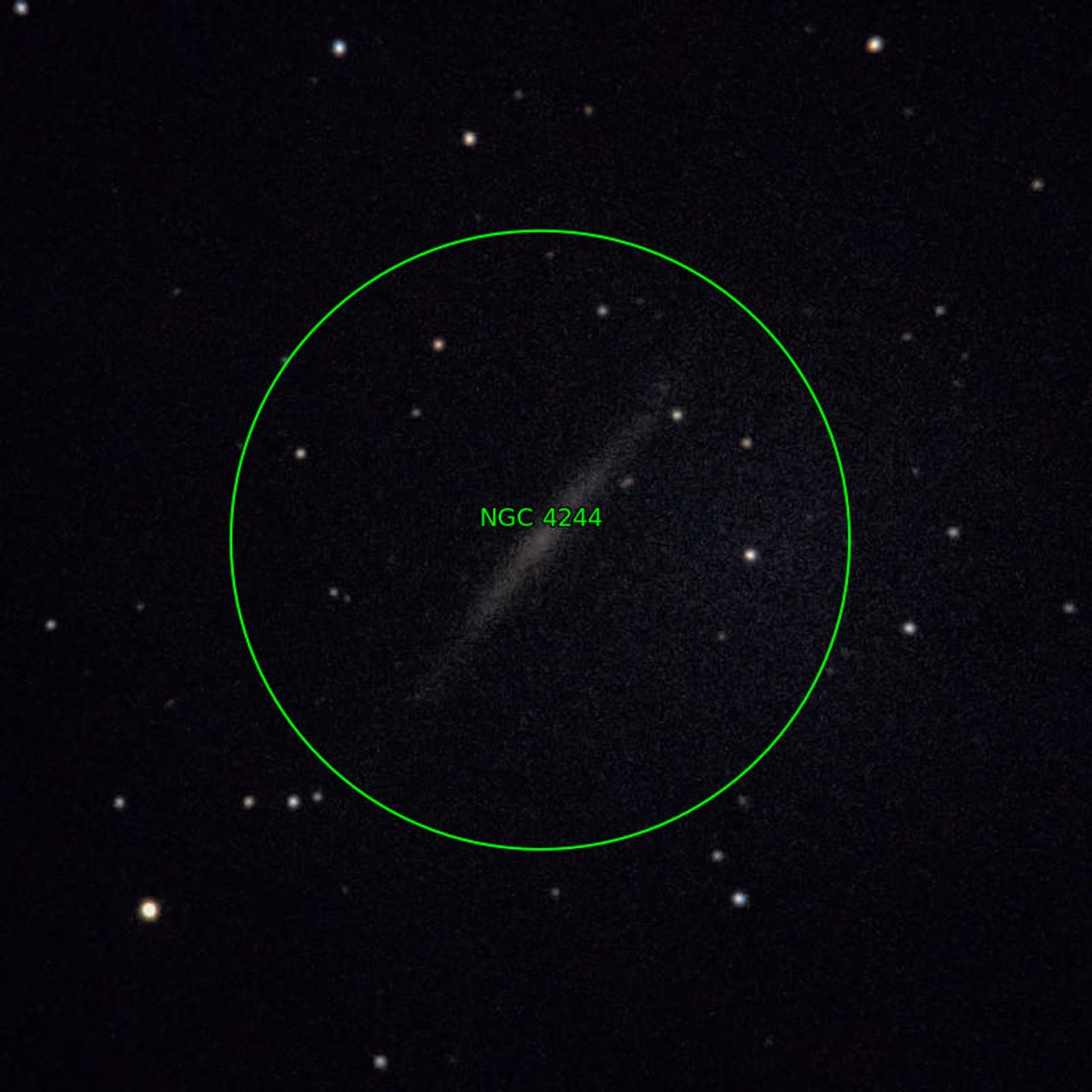 Annotation around NGC4244