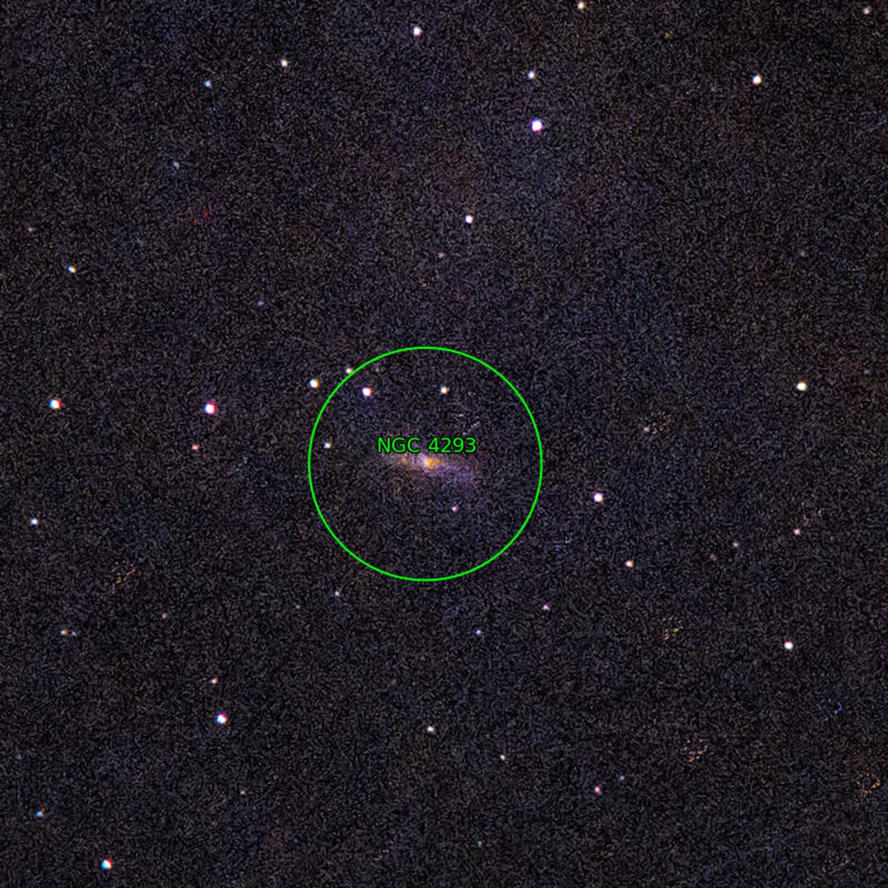 Annotation around NGC4293