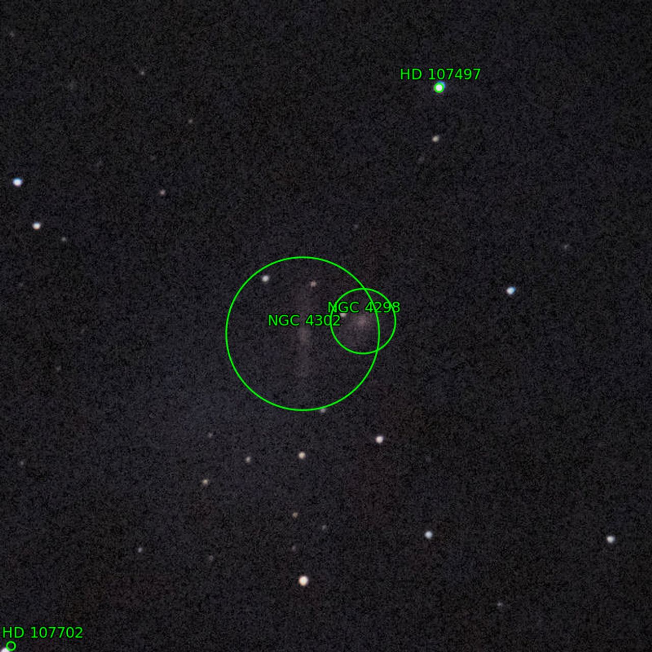 Annotation around NGC4302