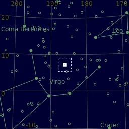 Star map of NGC4365