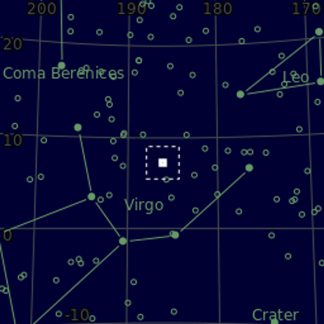 Star map of NGC4365