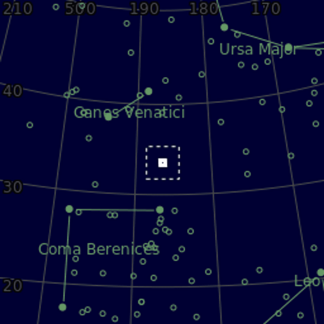 Star map of NGC4395