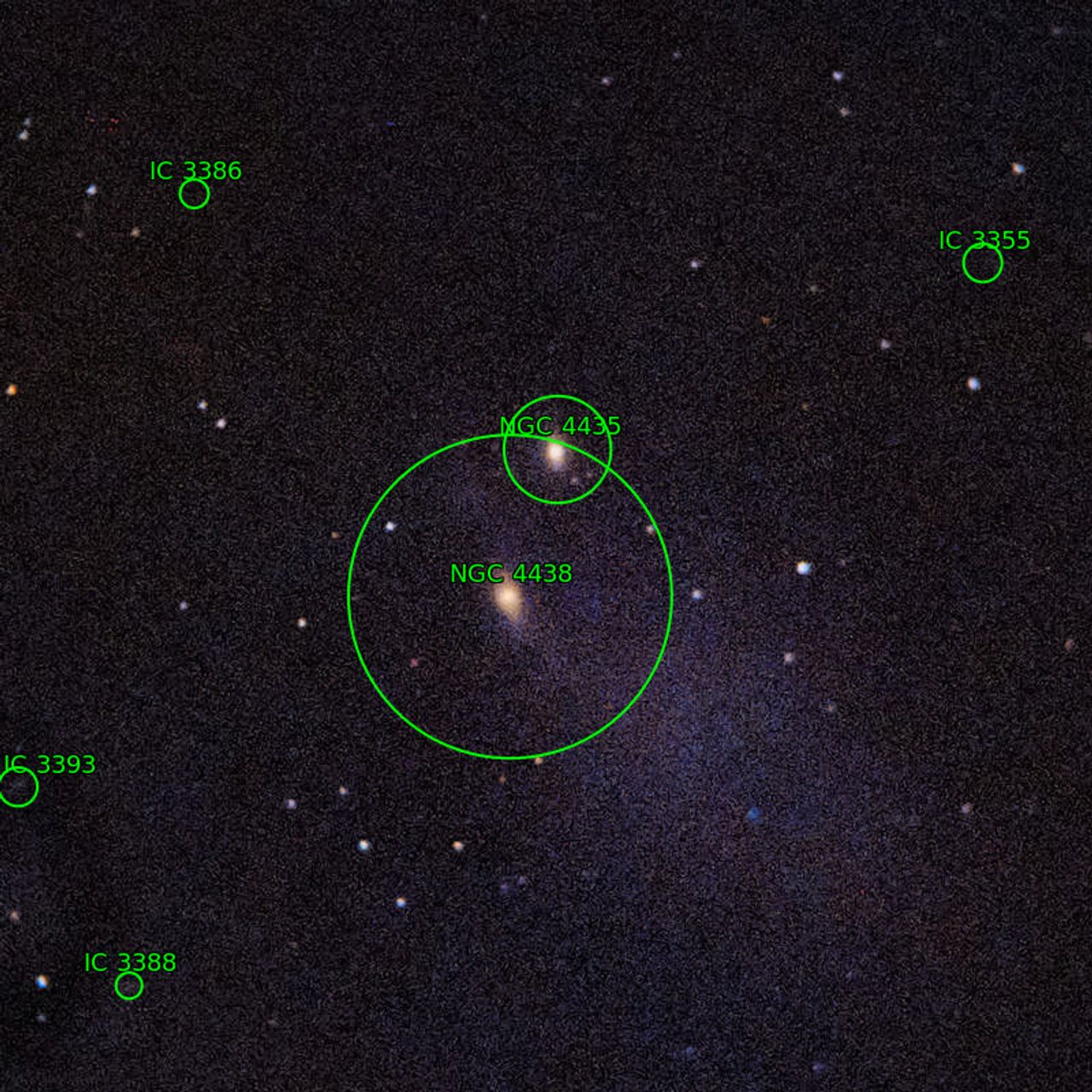 Annotation around NGC4438