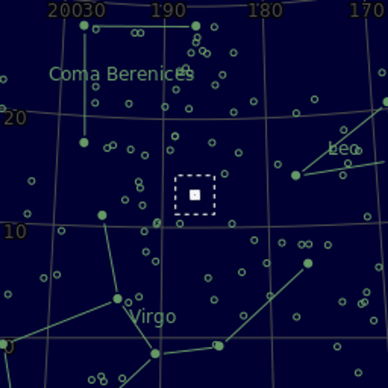 Star map of NGC4438